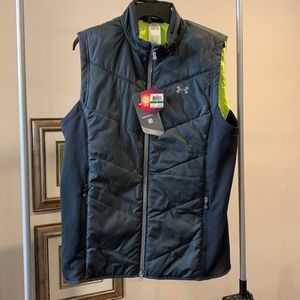 NWT Under Armour Men’s Storm infrared Vest Size Large Grey/Black/Neon Yellow
